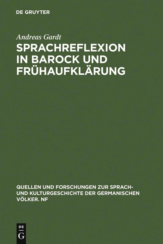 De Gruyter Sprachreflexion in Barock und Fruhlaufklarung 108