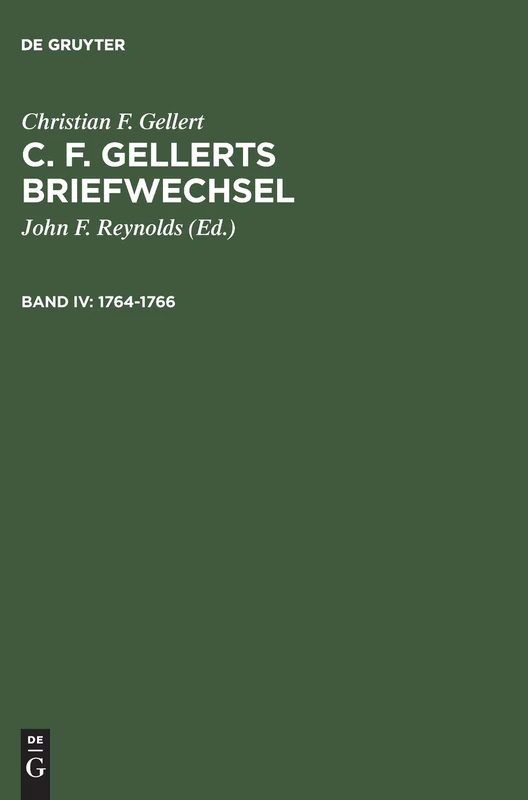 1764-1766 (C. F. Gellerts Briefwechsel)
