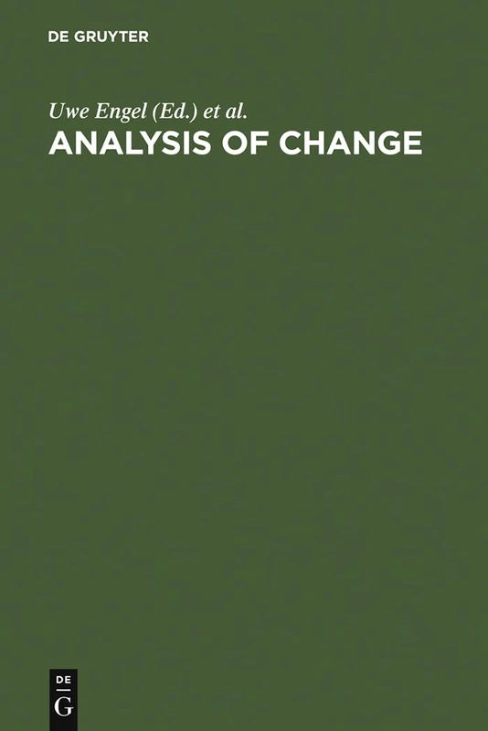 Analysis of Change: Advanced Techniques in Panel Data Analysis - Image 1