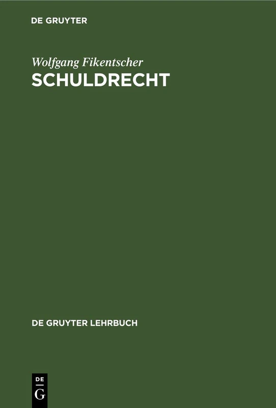 Schuldrecht: 9. Durchgesehene Und Erganzte Auflage (de Gruyter Lehrbuch)