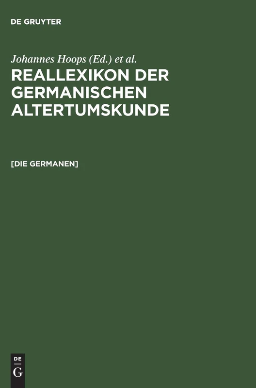 [Die Germanen]: Germanen, Germania, Germanische Altertumskunde. [Nachdr. D. Artikels Aus Bd 11 (1998)] - Image 1