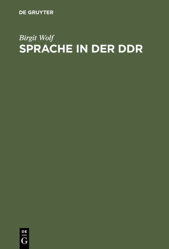 Sprache in der DDR: Ein Wörterbuch - Image 1