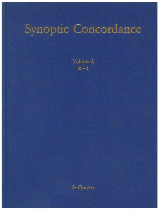De Gruyter Synoptic Concordance: E-I v. 2 (Epsilon - Iota) - Image 1