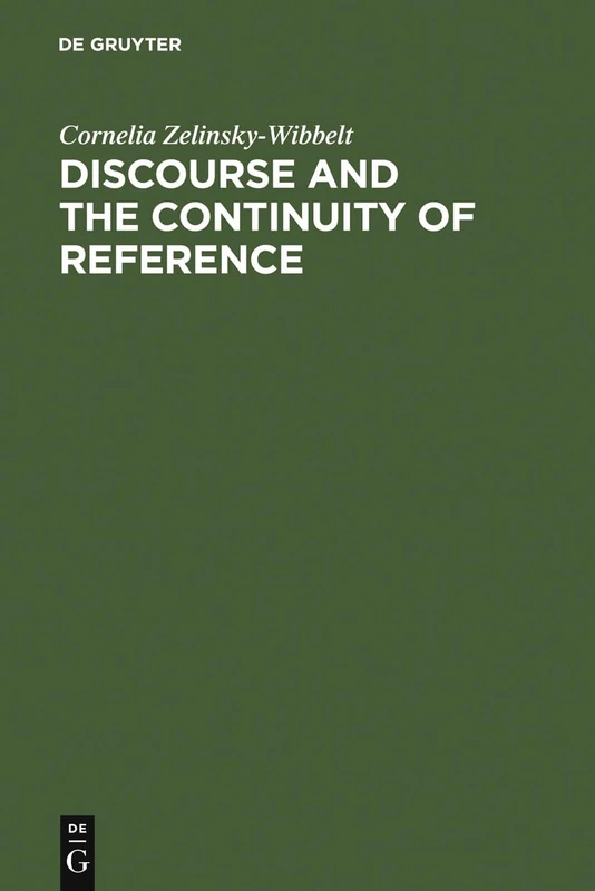 Discourse and the Continuity of Reference: Representing Mental Categorization