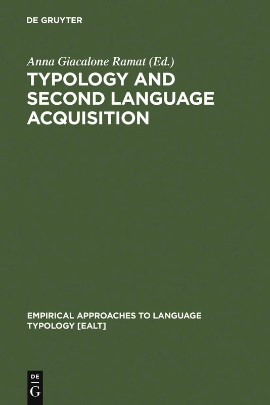 De Gruyter Mouton Typology and Second Language Acquisition 26