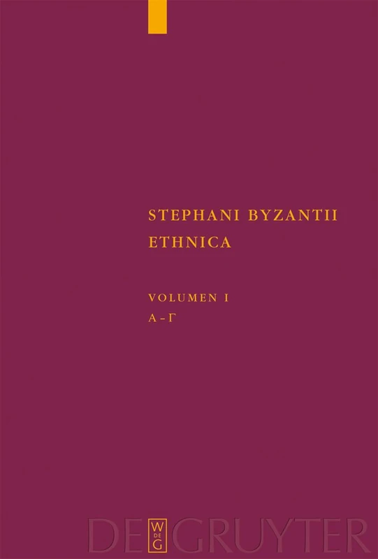 Alpha - Gamma: Adiuvantibus Jan Felix Gaertner, Beatrice Wyss, Christian Zubler: 43 (Corpus Fontium Historiae Byzantinae – Series Berolinensis, 43/1)