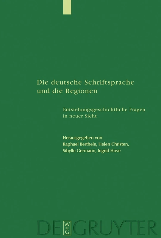 De Gruyter - Die deutsche Schriftsprache und die Regionen 65