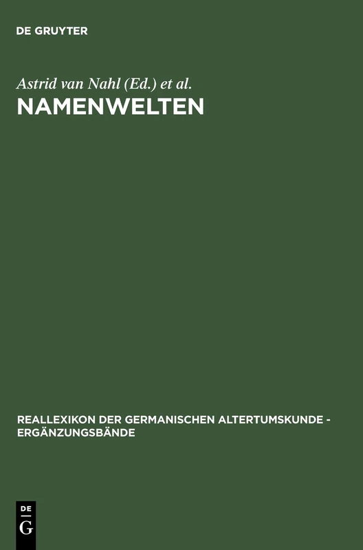 De Gruyter Namenwelten: Orts- und Personennamen - Vol 44