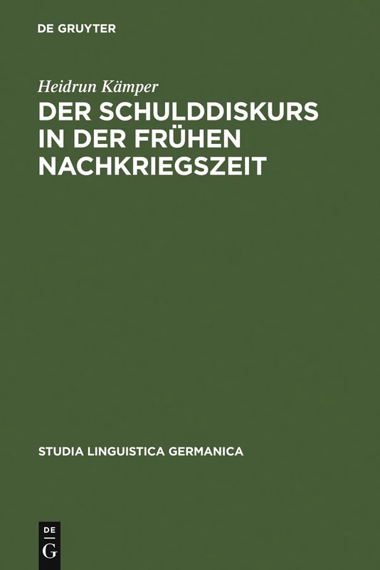 De Gruyter Der Schulddiskurs in der fruhen Nachkriegszeit 78