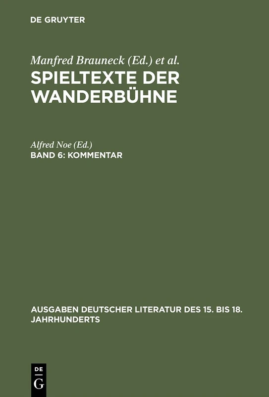 Kommentar: 165 (Ausgaben deutscher Literatur des 15. bis 18. Jahrhunderts, 165)