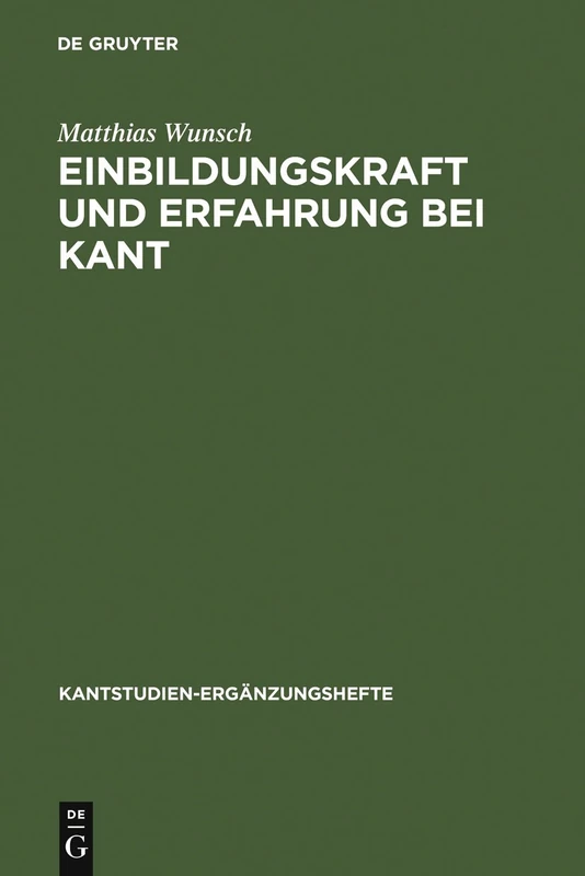 Einbildungskraft und Erfahrung bei Kant: 155 (Kantstudien-Ergänzungshefte)