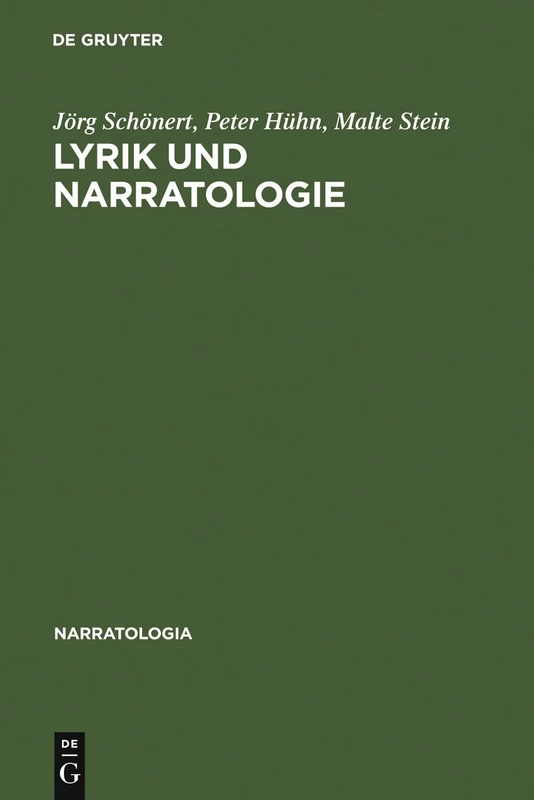 Lyrik und Narratologie: Text-Analysen Zu Deutschsprachigen Gedichten Vom 16. Bis Zum 20. Jahrhundert: 11