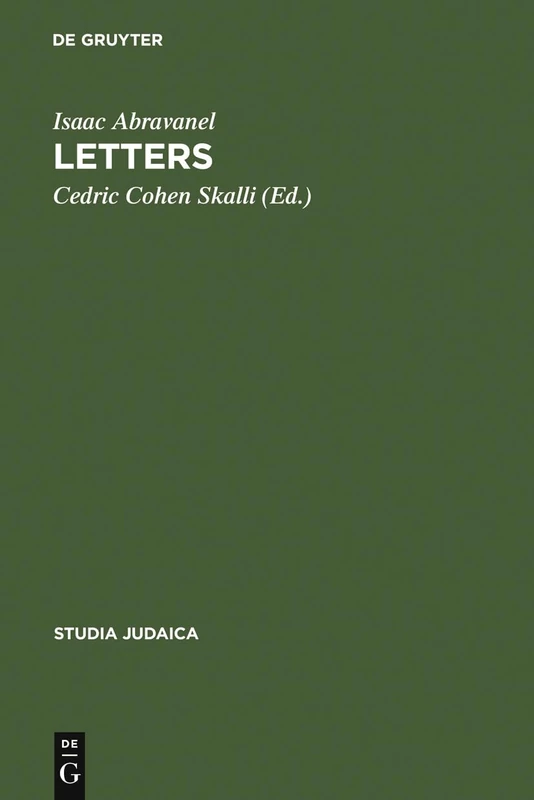 Letters: Edition, Translation and Introduction: 40 (Studia Judaica, 40)