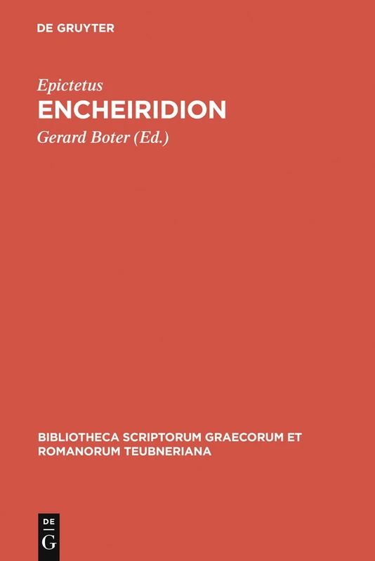 Encheiridion (Bibliotheca scriptorum Graecorum et Romanorum Teubneriana)