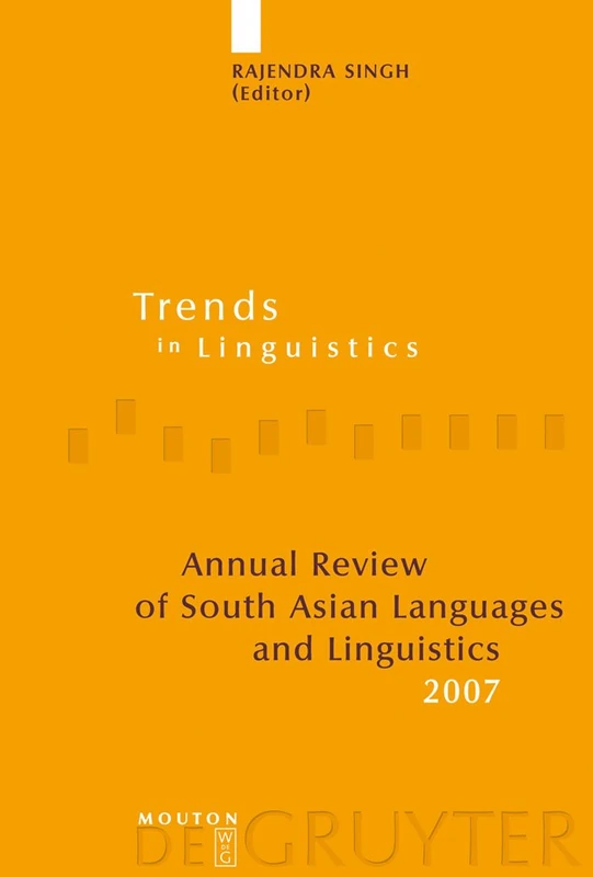 Annual Review of South Asian Languages and Linguistics: 2007: 190 (Trends in Linguistics. Studies and Monographs [TiLSM], 190)