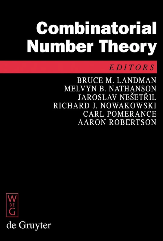 De Gruyter Combinatorial Number Theory Proceedings 2007