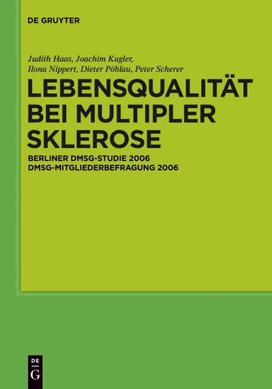 Lebensqualität bei Multipler Sklerose: DMSG-Mitgliederbefragung 2006 - Image 1