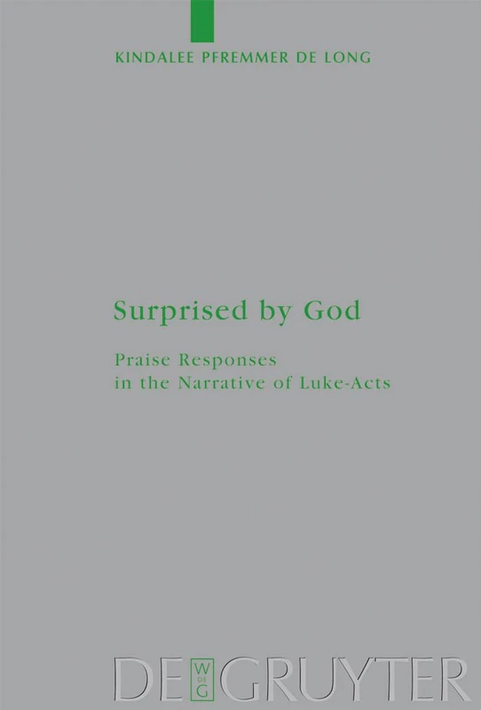 Surprised by God: Praise Responses in the Narrative of Luke-Acts: 166 (Beihefte zur Zeitschrift fur die Neutestamentliche Wissenschaft, 166) - Image 1