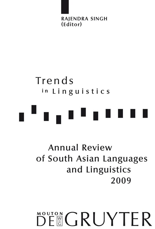 De Gruyter Annual Review of South Asian Languages and Linguistics