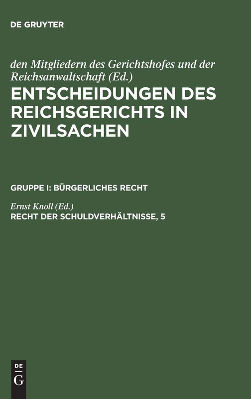 Recht der Schuldverhältnisse, 5