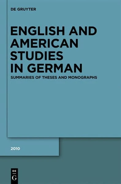 English and American Studies in German. Jahrgang 2010