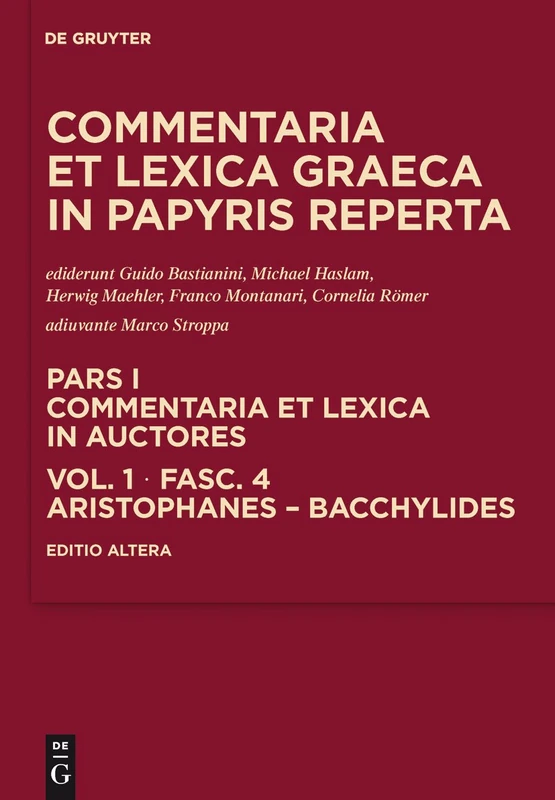 Aristophanes - Bacchylides: 1