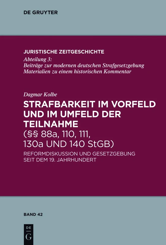 Strafbarkeit im Vorfeld und im Umfeld der Teilnahme (§§ 88a, 110, 111, 130a und 140 StGB) - Image 1
