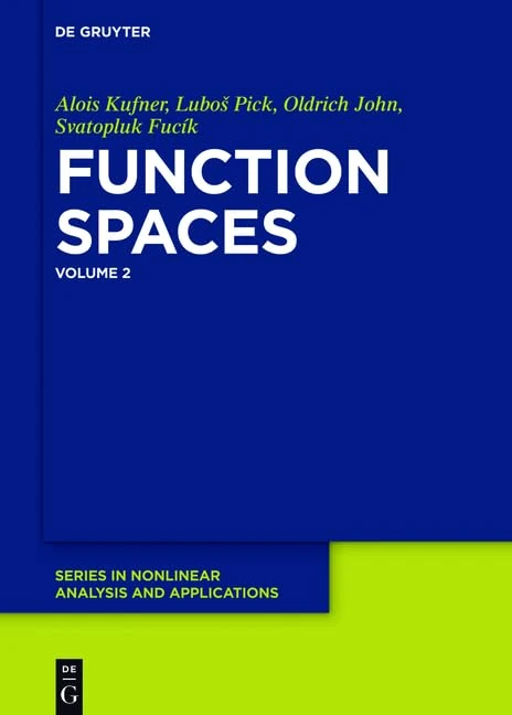 De Gruyter Function Spaces, 2: 25 - De Gruyter Series