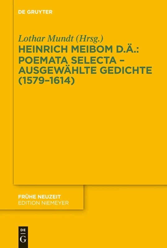 Poemata selecta – Ausgewählte Gedichte (1579–1614): 174 (Fruhe Neuzeit, 174) - Image 1