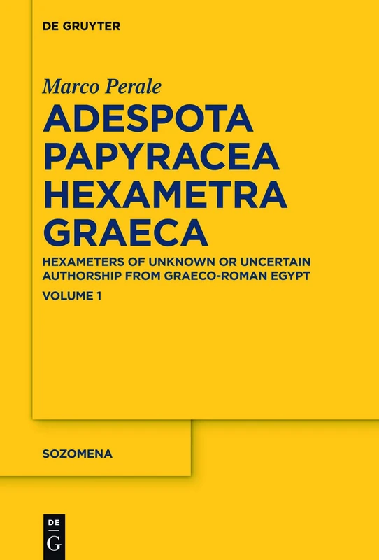 APHex I: Hexameters of Unknown or Uncertain Authorship from Graeco-Roman Egypt: 18 (Sozomena, 18) - Image 1