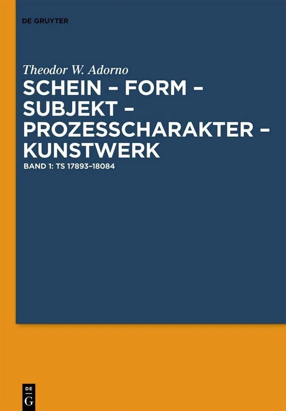 De Gruyter Ts 17893-18084 Textkritische Edition Book - Image 1