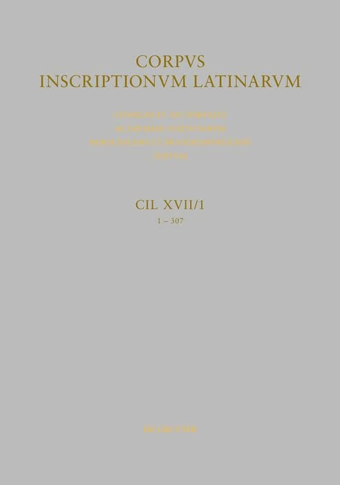 Miliaria Provinciae Hispaniae Citerioris (Corpus Inscriptionum Latinarum 1-307, 17)