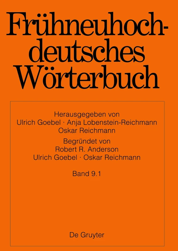 De Gruyter Early New High German Dictionary - Reference Book - Image 1
