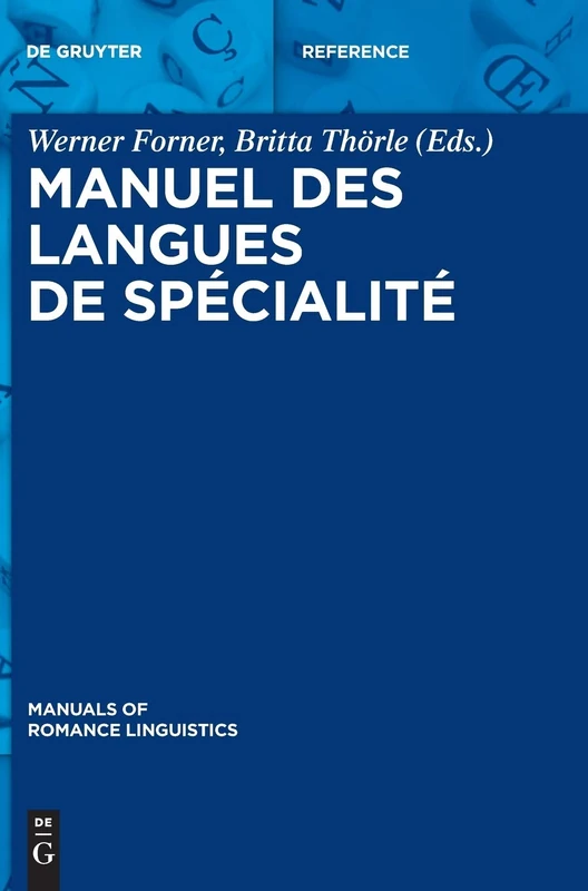 De Gruyter Manuel Des Langues De Specialite - Volume 12