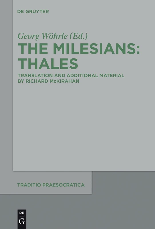 Thales (Traditio Praesocratica): 1