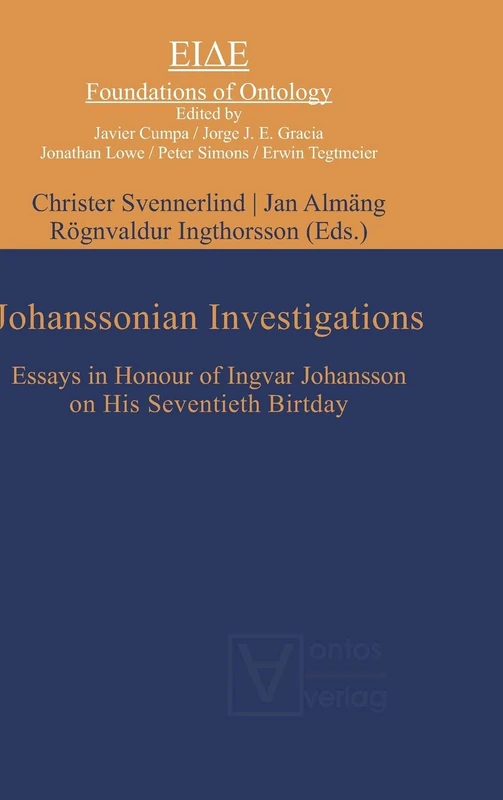 Johanssonian Investigations: Essays in Honour of Ingvar Johansson on His Seventieth Birthday: 5 (Eide, 5) - Image 1