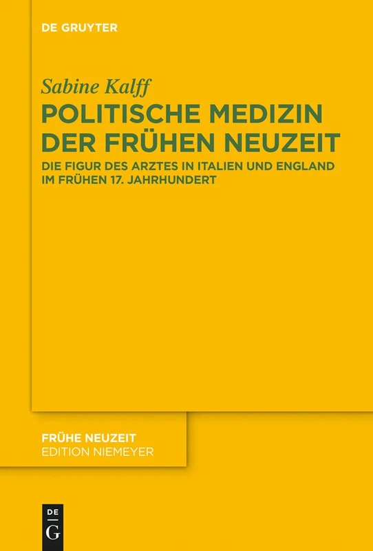 De Gruyter - Politische Medizin der Fruhen Neuzeit (189)