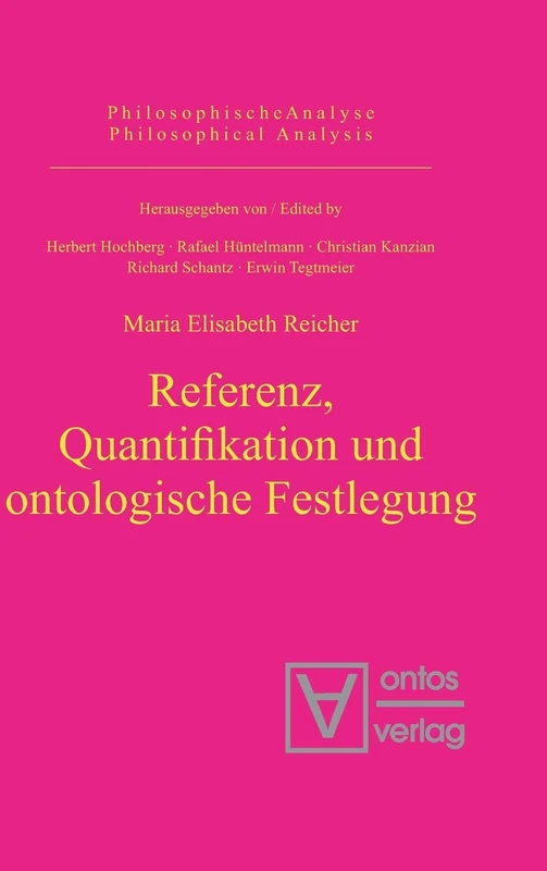 Referenz, Quantifikation und ontologische Festlegung: 10 (Philosophische Analyse / Philosophical Analysis) - Image 1