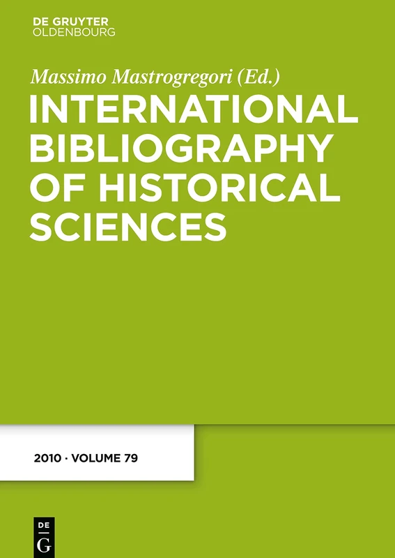 2010 (International Bibliography of Historical Sciences)