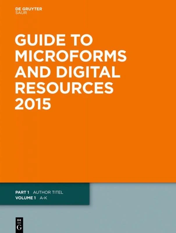 Author Title and Subject Guide (Guide to Microforms and Digital Resources)