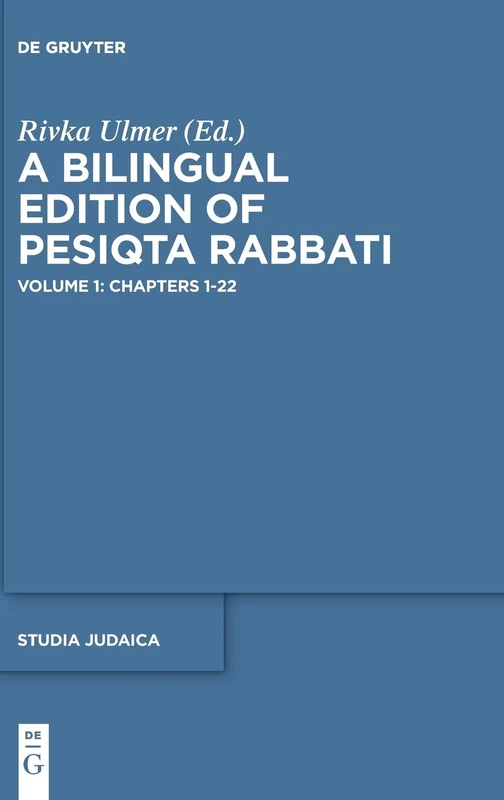 Chapters 1-22: Volume 1, Chapters 1-22 (Studia Judaica): 86