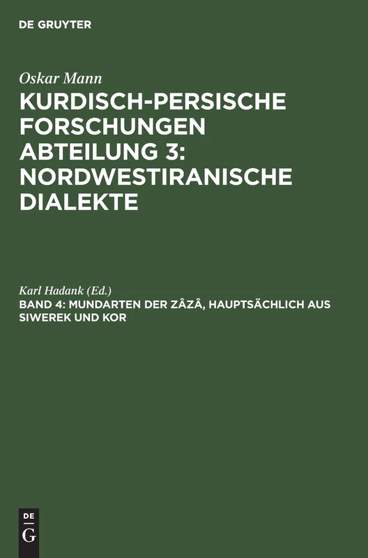 Mundarten Der Zâzâ, Hauptsächlich Aus Siwerek Und Kor