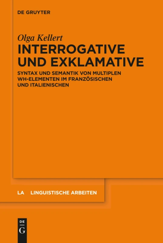 De Gruyter Interrogative und Exklamative - Linguistics Book