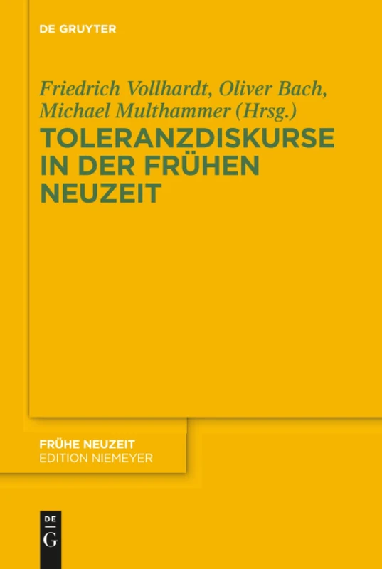 De Gruyter - Toleranzdiskurse in der Fruhen Neuzeit: 198