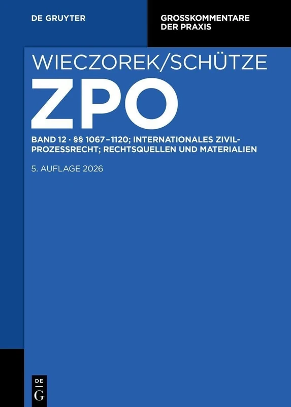 §§ 1067-1120 (Großkommentare Der Praxis)