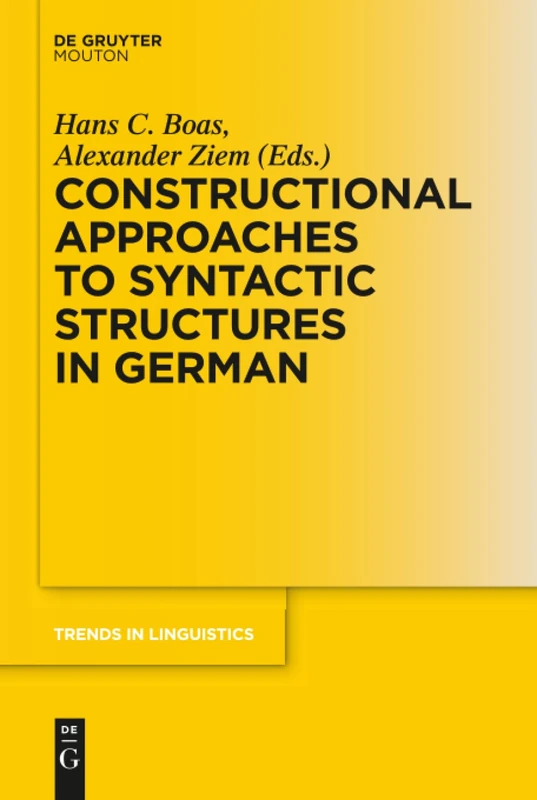 De Gruyter Mouton Constructional Approaches to German Syntax 322