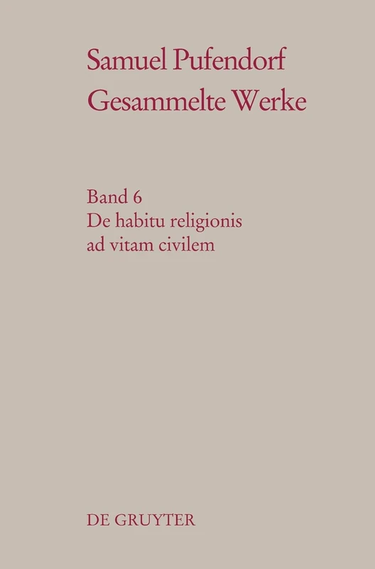 de Habitu Religionis Ad Vitam Civilem - Image 1