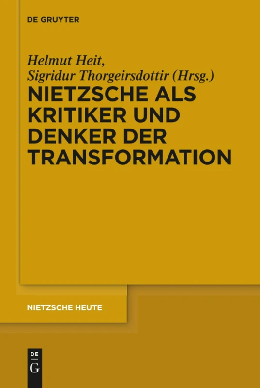 Nietzsche als Kritiker und Denker der Transformation: 6 (Nietzsche Heute, 6)