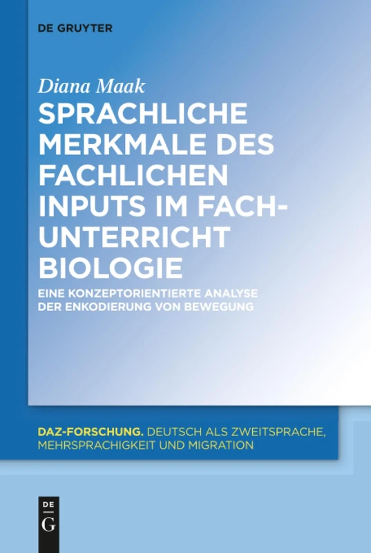 De Gruyter Mouton - Sprachliche Merkmale des fachlichen Inputs