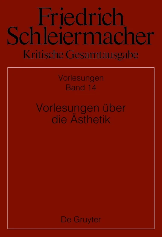 Vorlesungen über die Ästhetik
